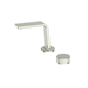 Greens Venza Two Hole Deck Mounted Basin Mixer Pvd Brushed Nickel