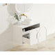 Otti Laguna Satin White 900X460X550 Wall Hung Cabinet
