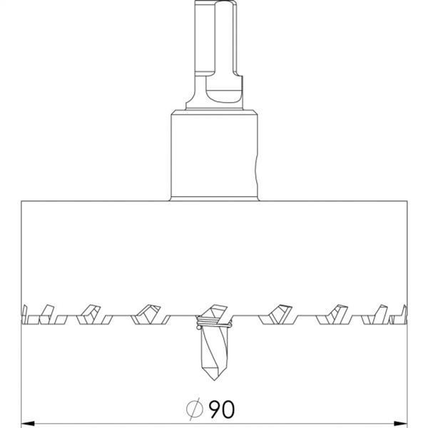 PHOENIX TUNGSTEN CUTTER 90MM  1004745