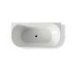 Bnk Naga Back To Wall Bath Matt White 1500mm