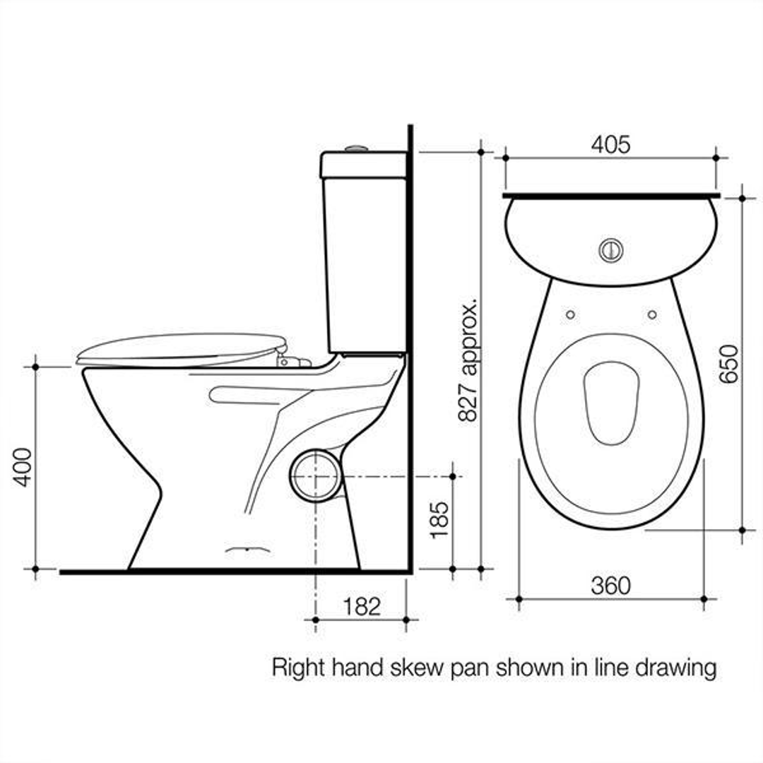 Profile Skew Cc Rh Suite Sc By Caroma(Caroma P#:977775Sc)