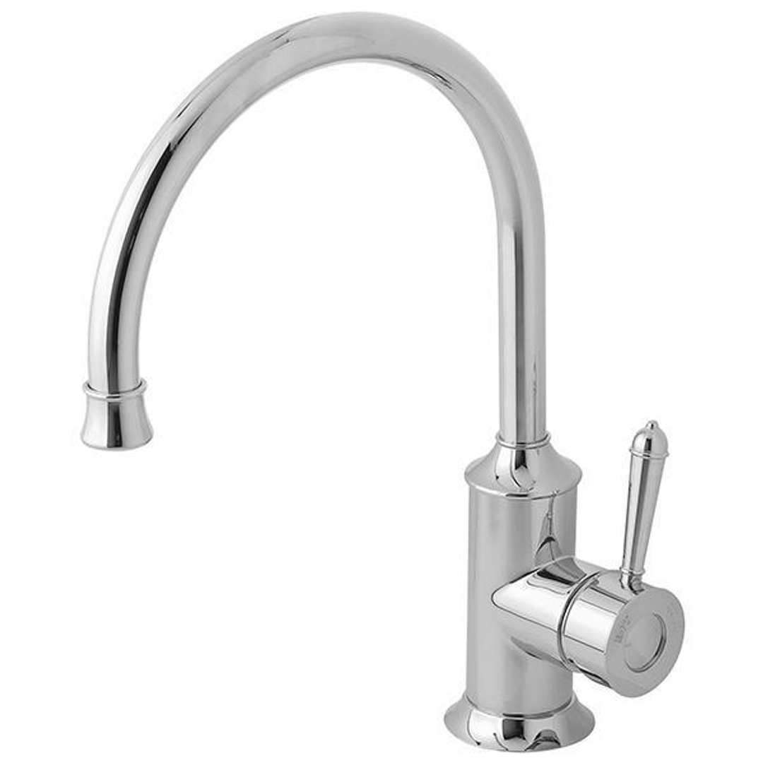 Phoenix Nostalgia Sink Mixer 220mm Gooseneck - Chrome