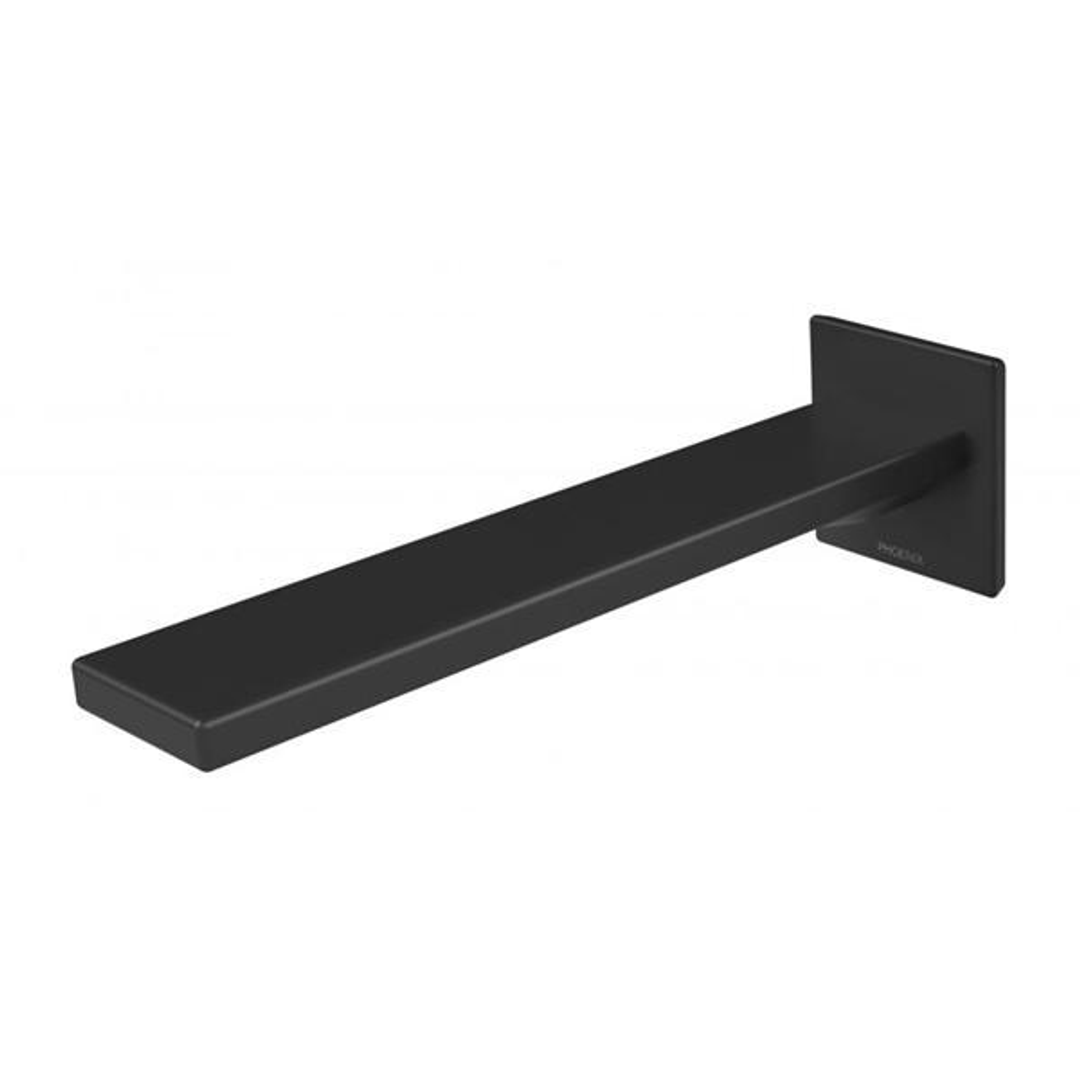 Phoenix Zimi Wall Bath Outlet 200mm - Matte Black