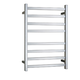 Otti Square Electric Heated Towel Rack 8 Bars Universal Inlet Chrome
