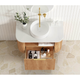 Otti Bondi Woodland Oak Fluted Vanity 900X460X450 Wall Hung Cabinet