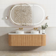 Otti Bondi Woodland Oak Fluted Vanity 1500X460X450 Wall Hung Cabinet
