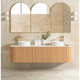 OTTI BONDI WOODLAND OAK FLUTED VANITY 1800X460X450 WALL HUNG CABINET