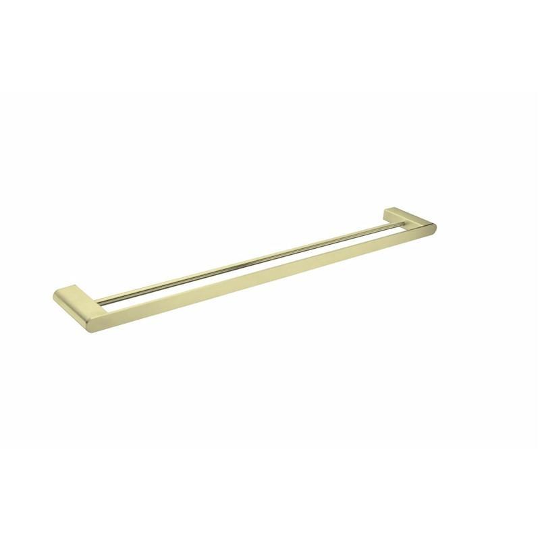 Bianca Double Towel Rail 800mm Brushed Gold