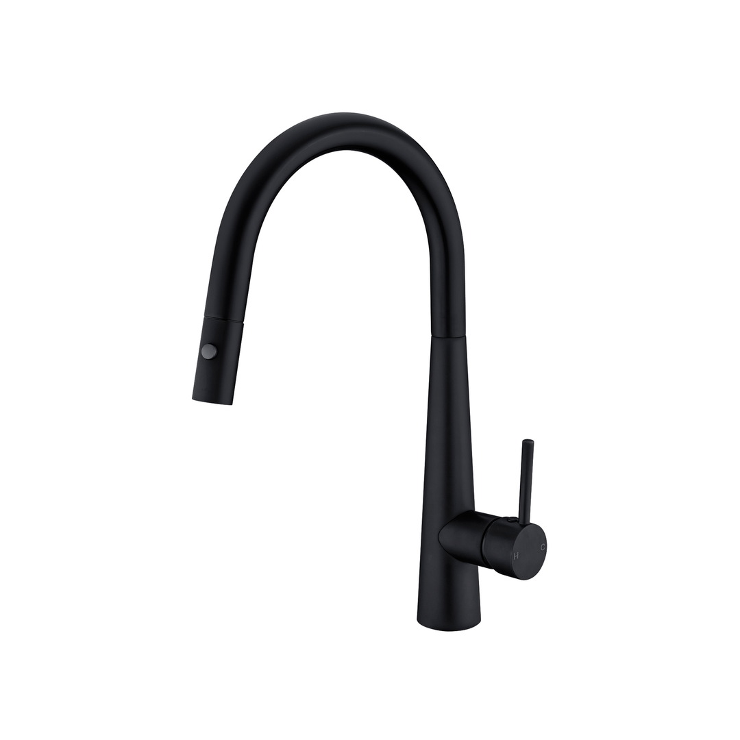 Nero Dolce Pull Out Sink Mixer With Vegie Spray Function - Matte Black