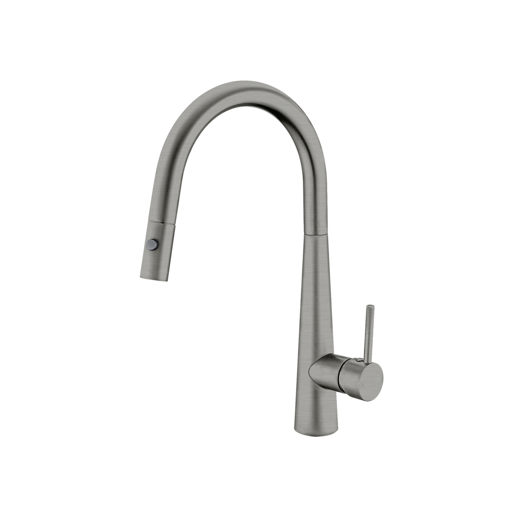 Nero Dolce Pull Out Sink Mixer With Vegie Spray Function - Gun Metal