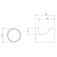 Phoenix Vivid Slimline Robe Hook - Brushed Carbon