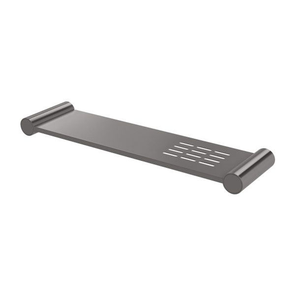 Phoenix Vivid Slimline Shower Shelf 370mm - Brushed Carbon