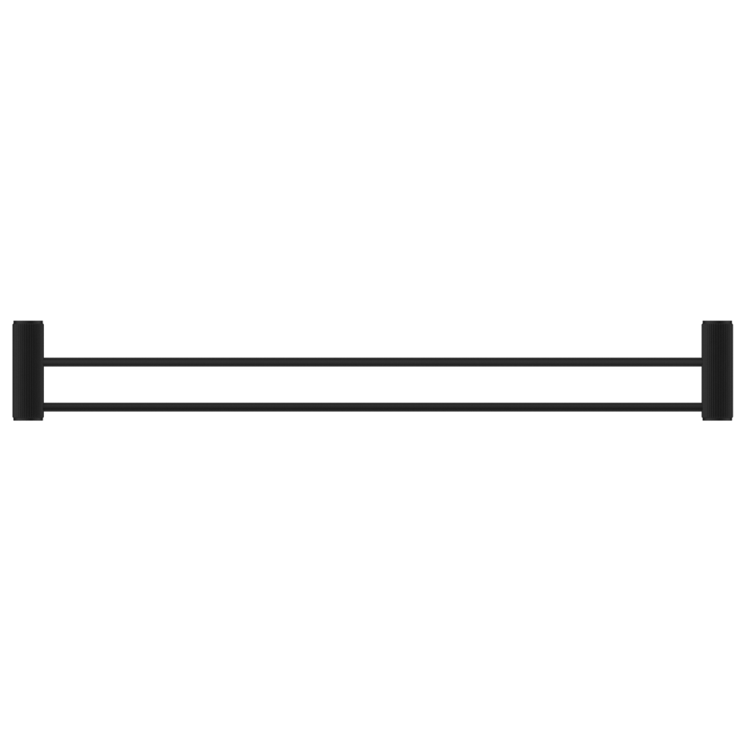 Bella Vista Mica Fluted Double Towel Rail French Gold