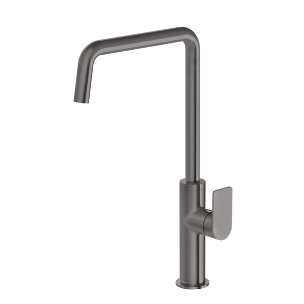 Phoenix Mekko Sink Mixer 190mm Squareline Brushed Carbon