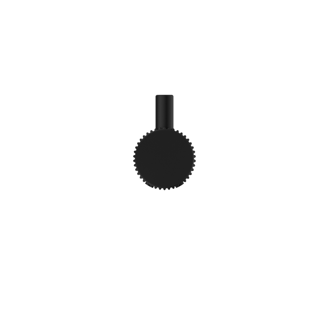 Bella Vista Mica Fluted Robe Hook Black