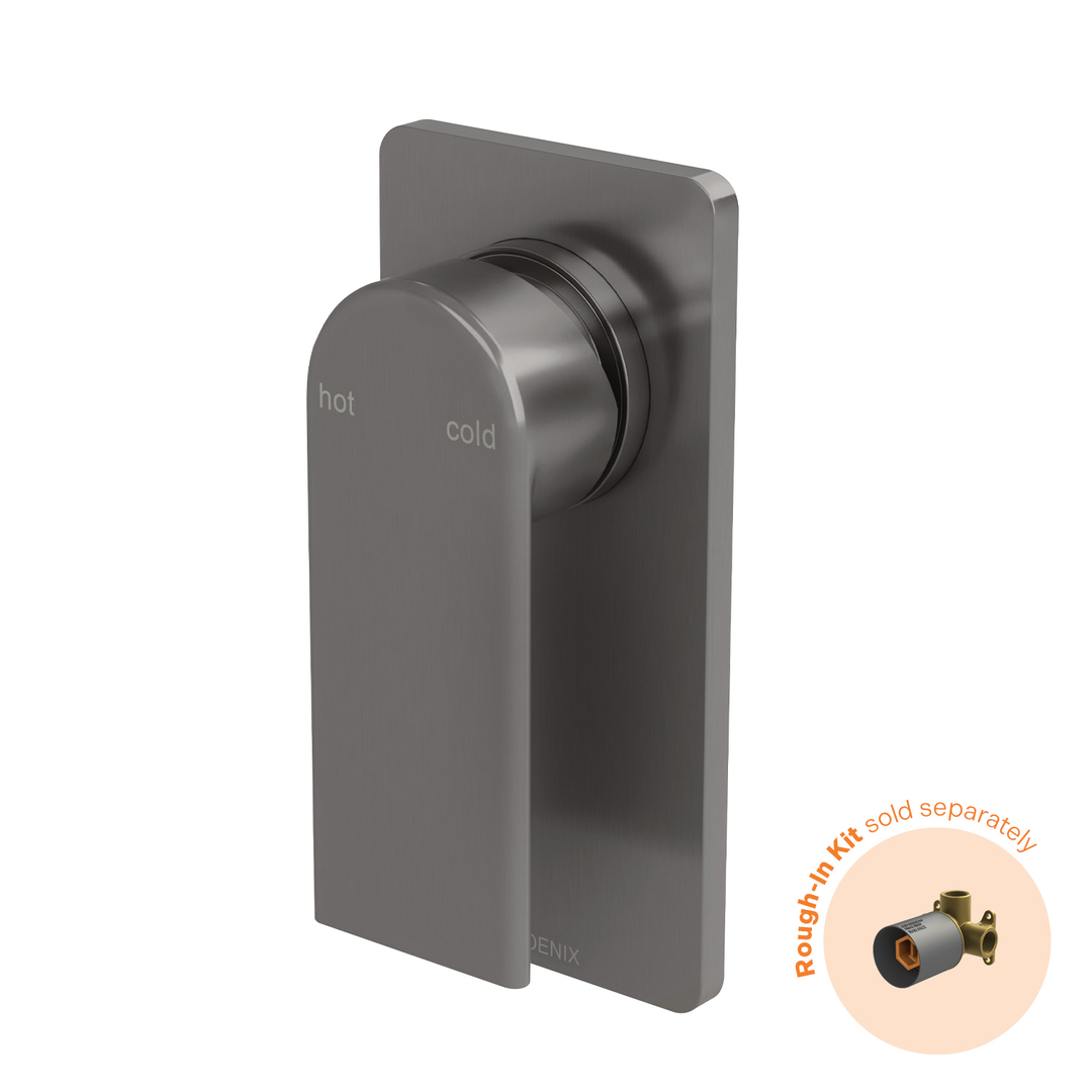 Phoenix Teel Switchmix Shower / Wall Mixer Fit-Off Kit Brushed Carbon
