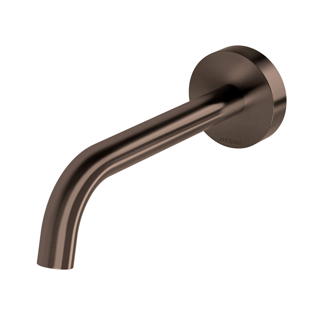 Phoenix Vivid Slimline Plus Wall Basin / Bath Outlet 180Mm Brushed Bronze