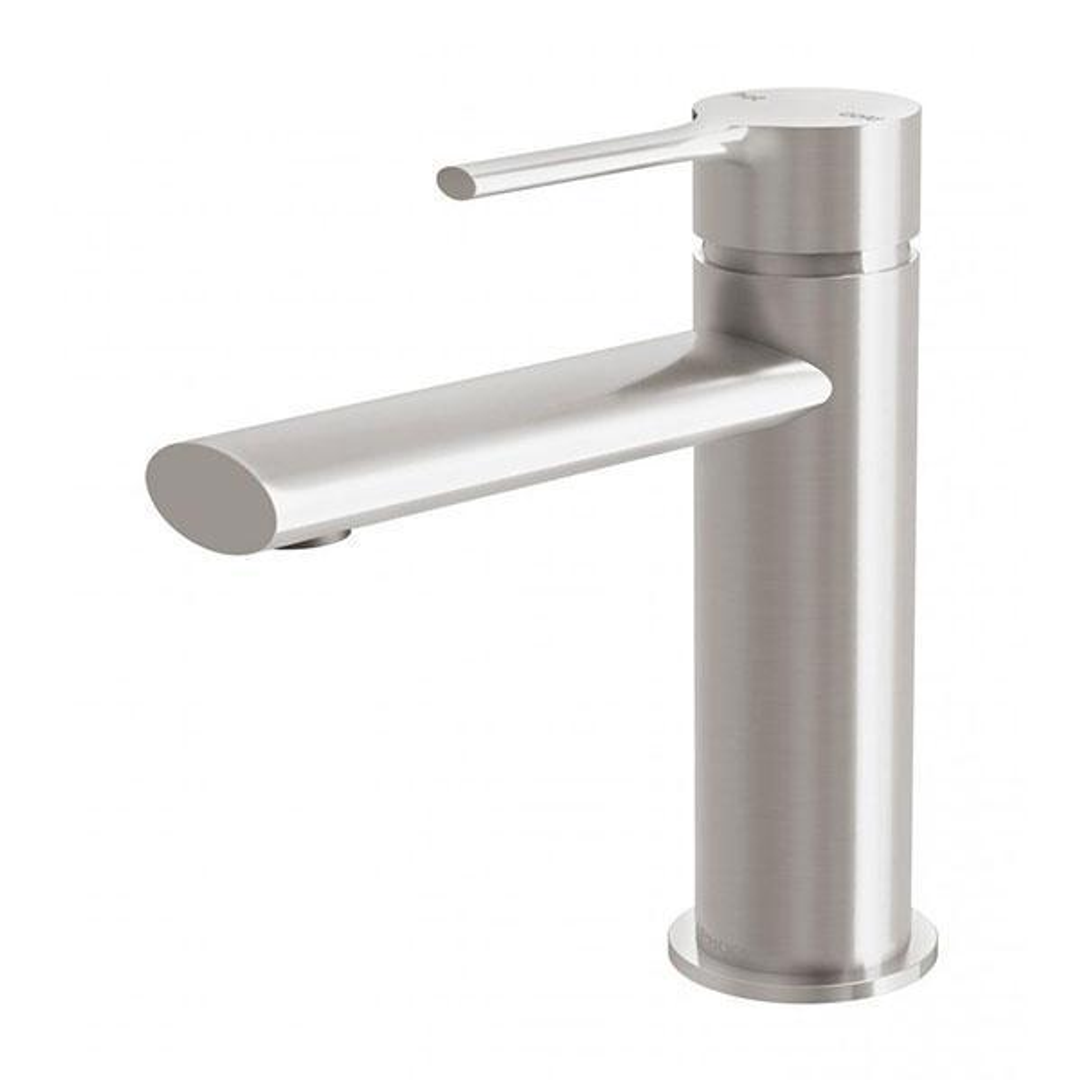 Phoenix Vivid Slimline Oval Basin Mixer - Brushed Nickel