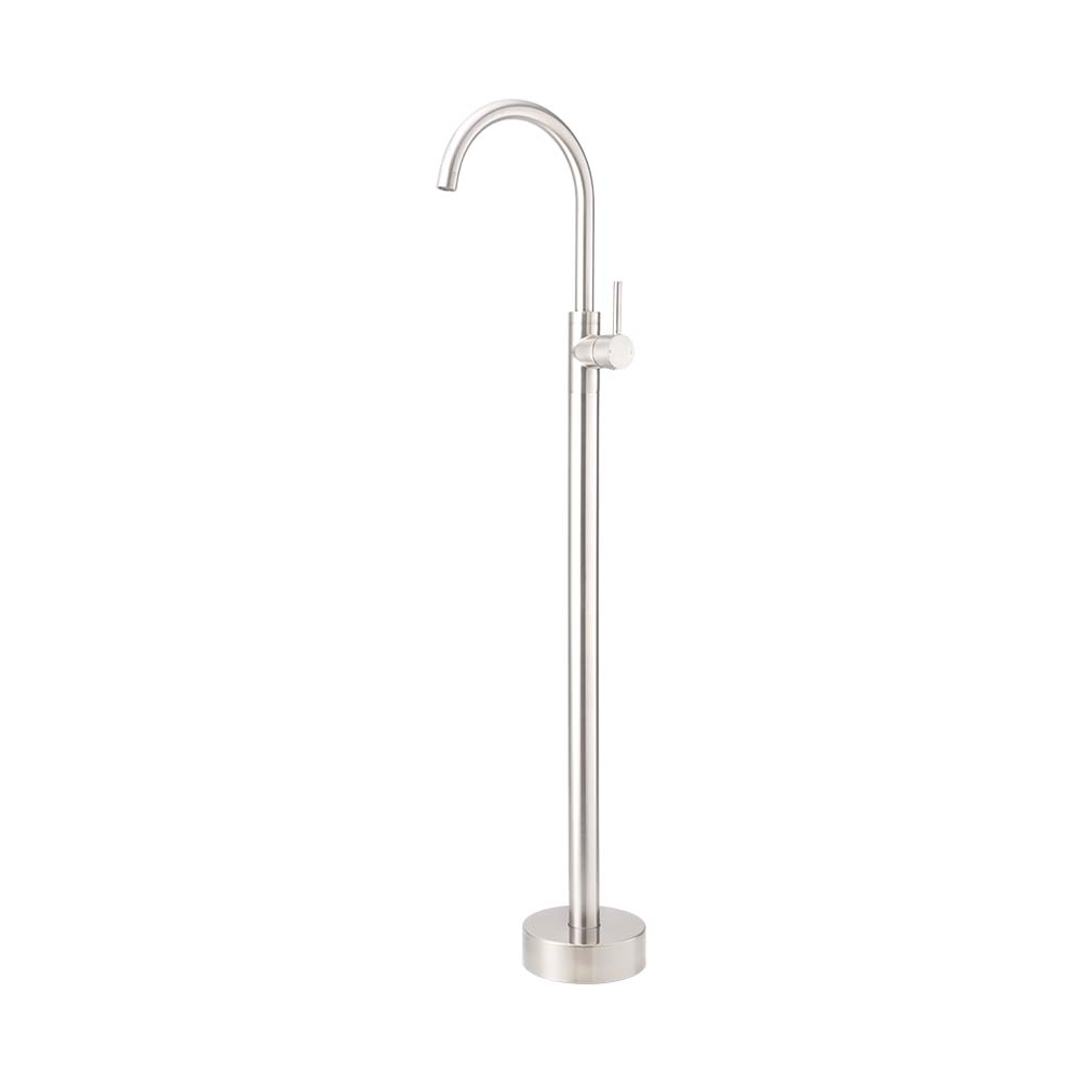 Brasshards Mixx Matcha Floor Mounted Bath Filler Brushed Nickel