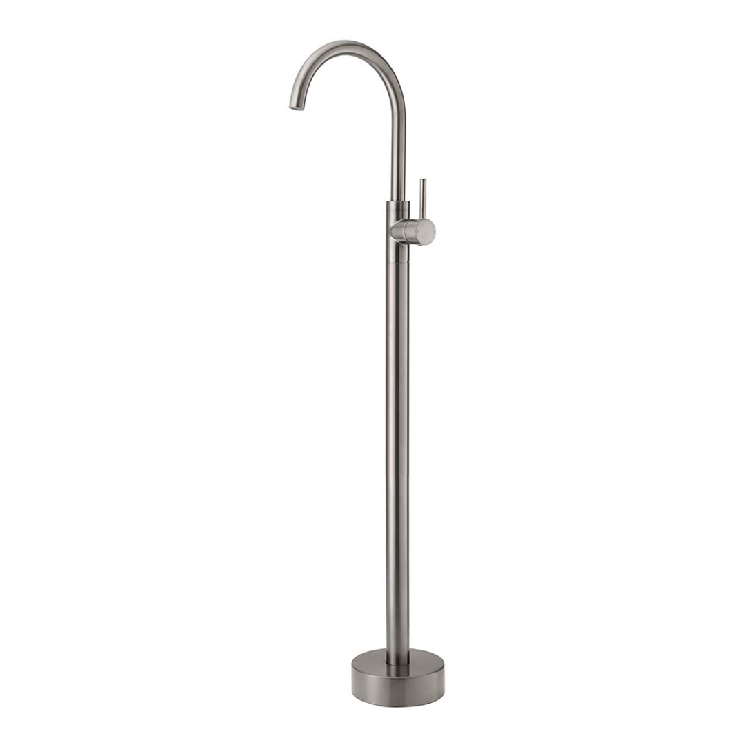 Brasshards Mixx Matcha Floor Mounted Bath Filler Gun Metal