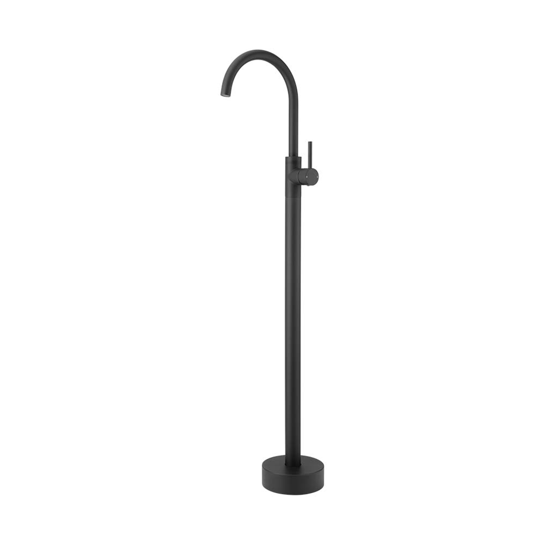 Brasshards Mixx Matcha Floor Mounted Bath Filler Matt Black
