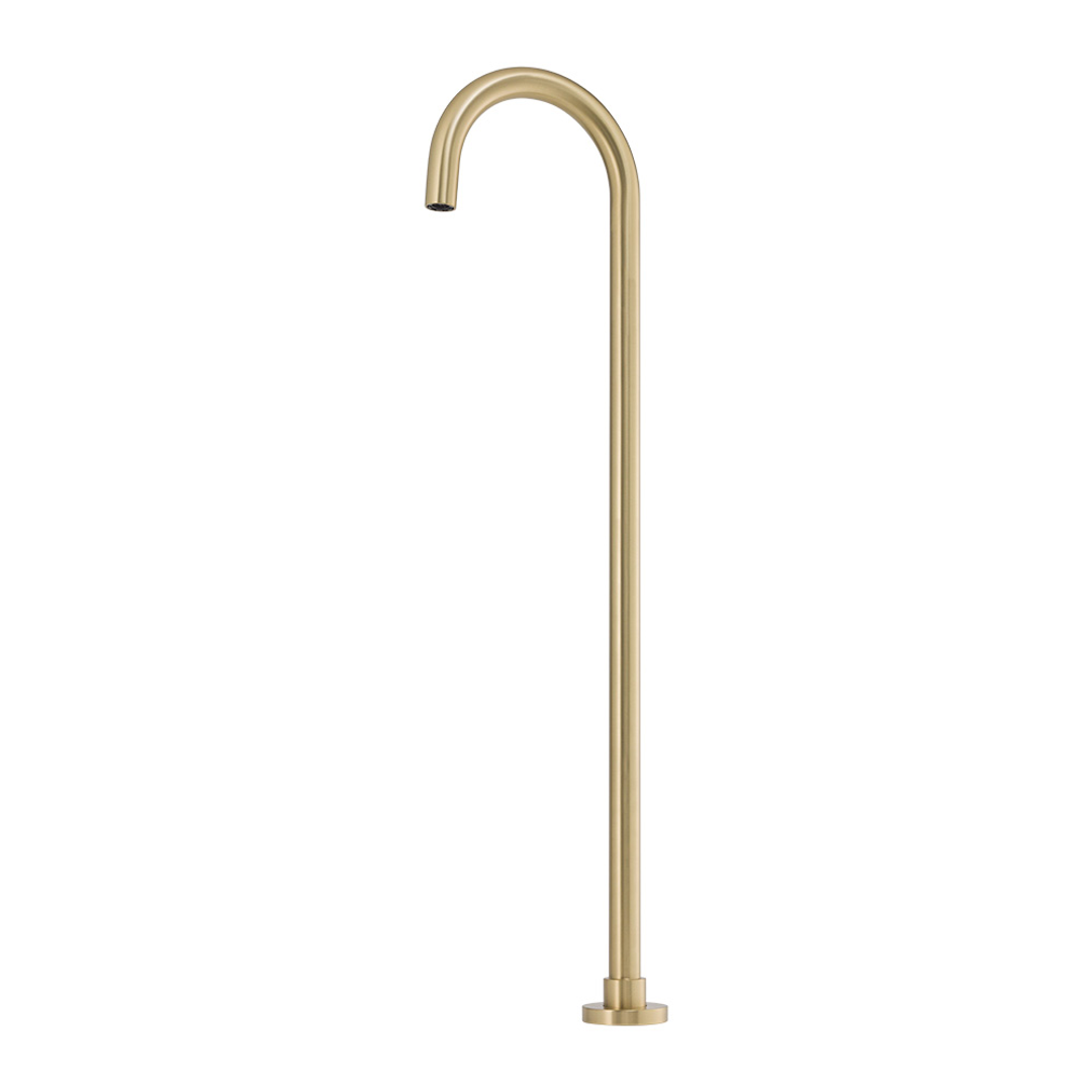 Brasshards Mixx Matcha Floor Mounted Bath Spout Brushed Gold
