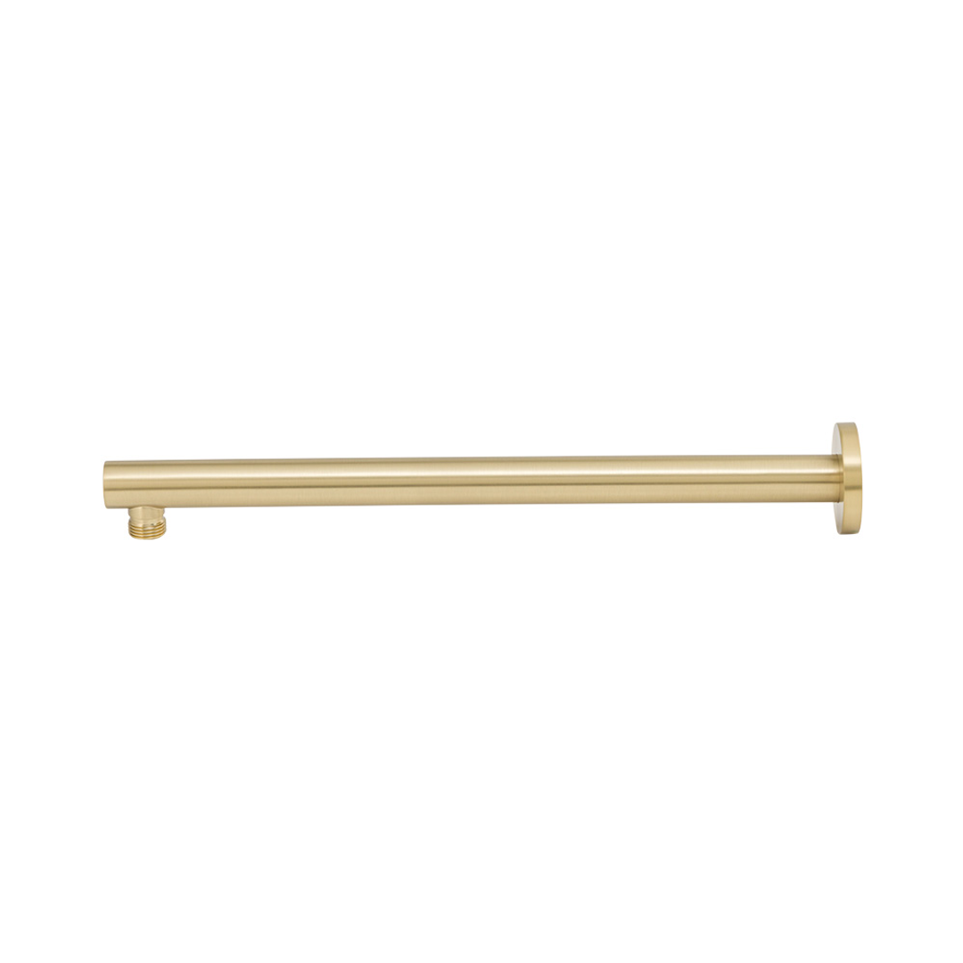 Brasshards Mixx Matcha Straight Shower Arm 380Mm Brushed Gold