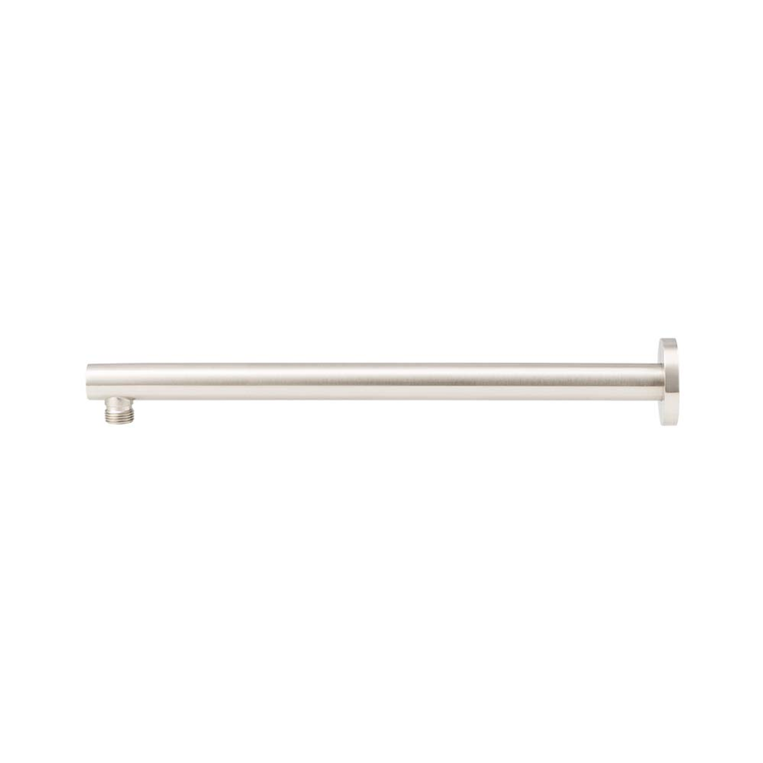 Brasshards Mixx Matcha Straight Shower Arm 380Mm Brushed Nickel