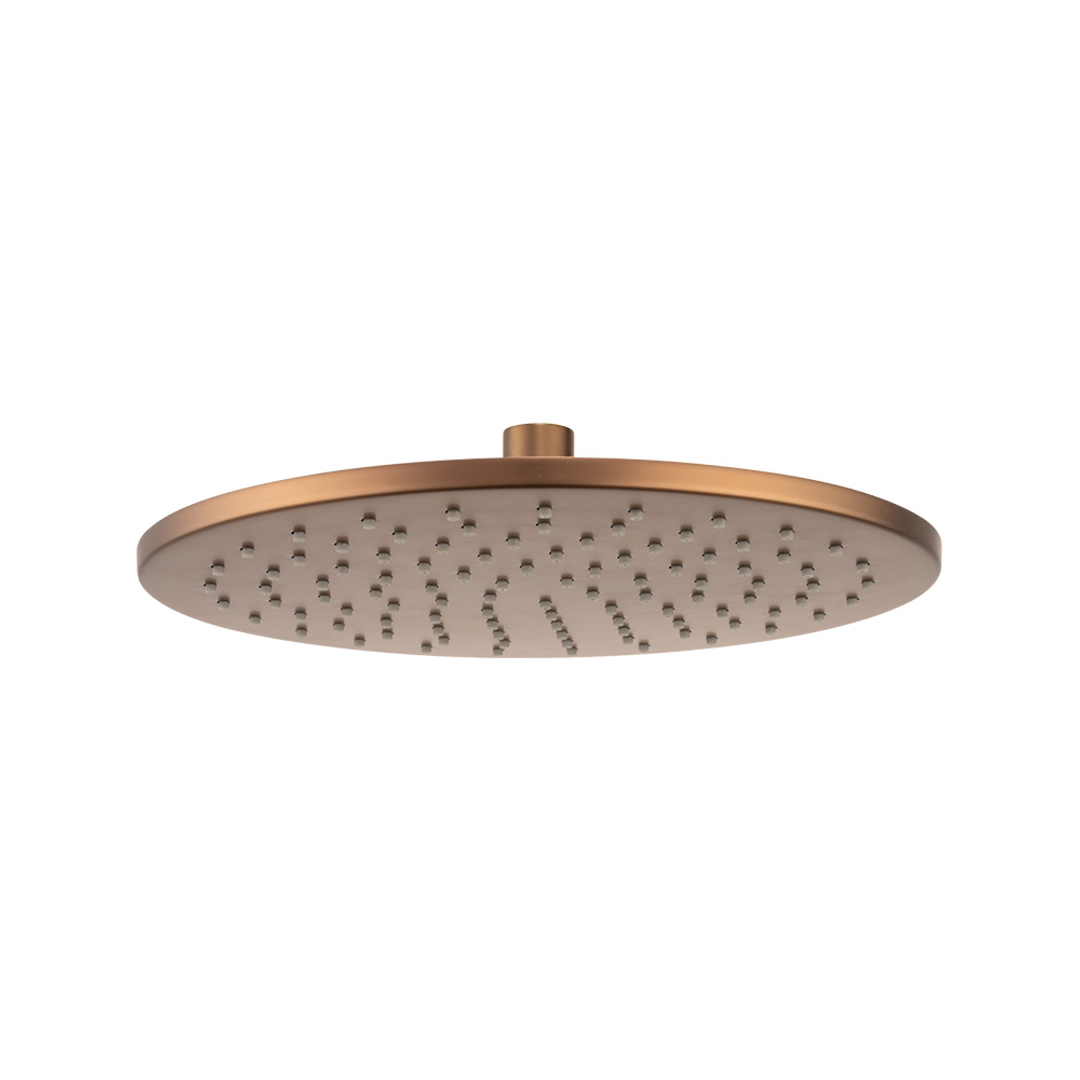 Brasshards Mixx Matcha Brass Shower Head 250Mm Brushed Bronze