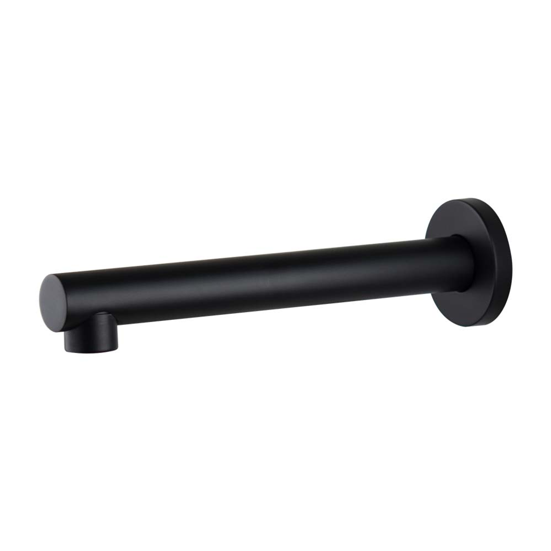 Brasshards Mixx Matcha Bath Spout 200Mm Matt Black Lead Free