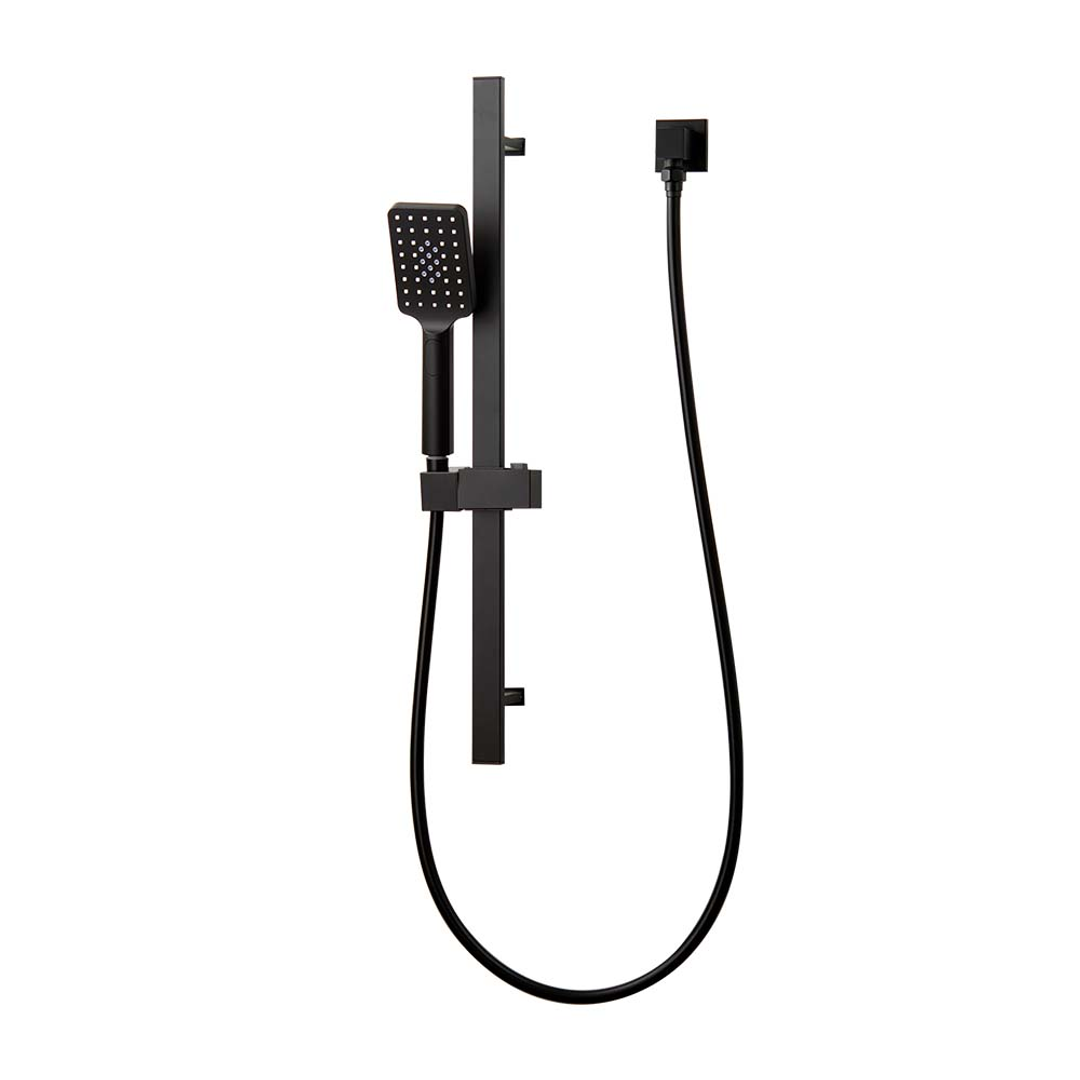 Brasshards Mixx Chai Rail Shower Matt Black