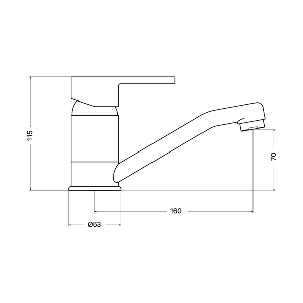 Brasshards Mixx Magnolia Swivel Basin Mixer Chrome Lead Free