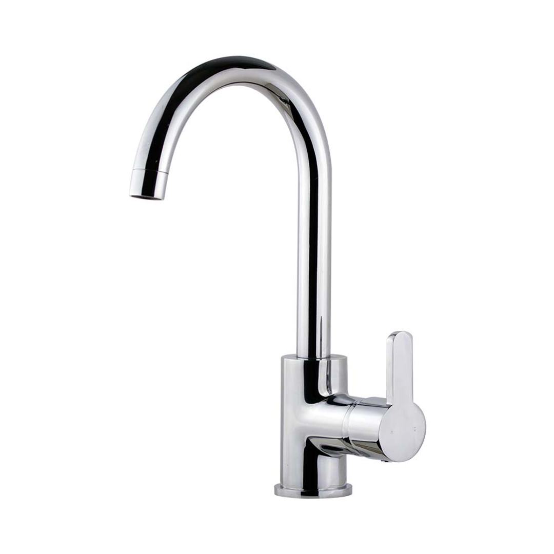 Brasshards Mixx Magnolia Gooseneck Sink Mixer Chrome Lead Free