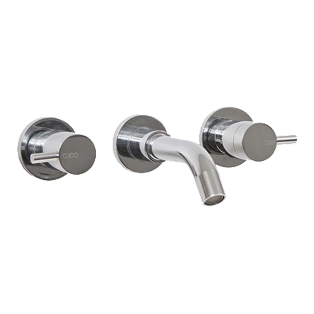 Brasshards Mixx Spruce Lever 1/4 Turn C/Disc Bath Set Chrome Lead Free