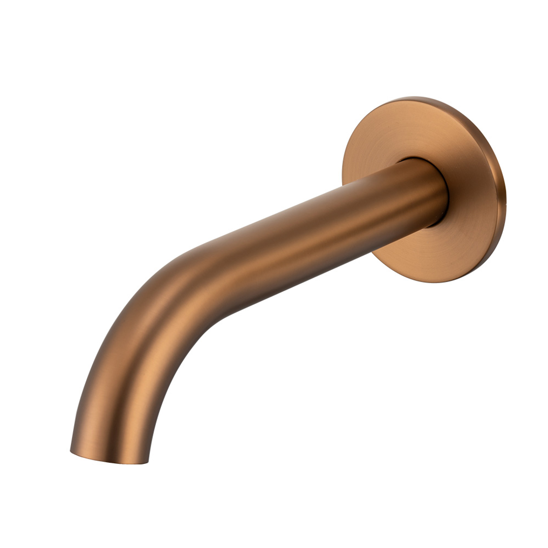 Brasshards Mixx Anise Wall Basin Spout 180Mm Brushed Bronze Lead Free
