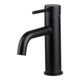 Brasshards Mixx Anise Basin Mixer Curved Spout Matt Black Lead Free