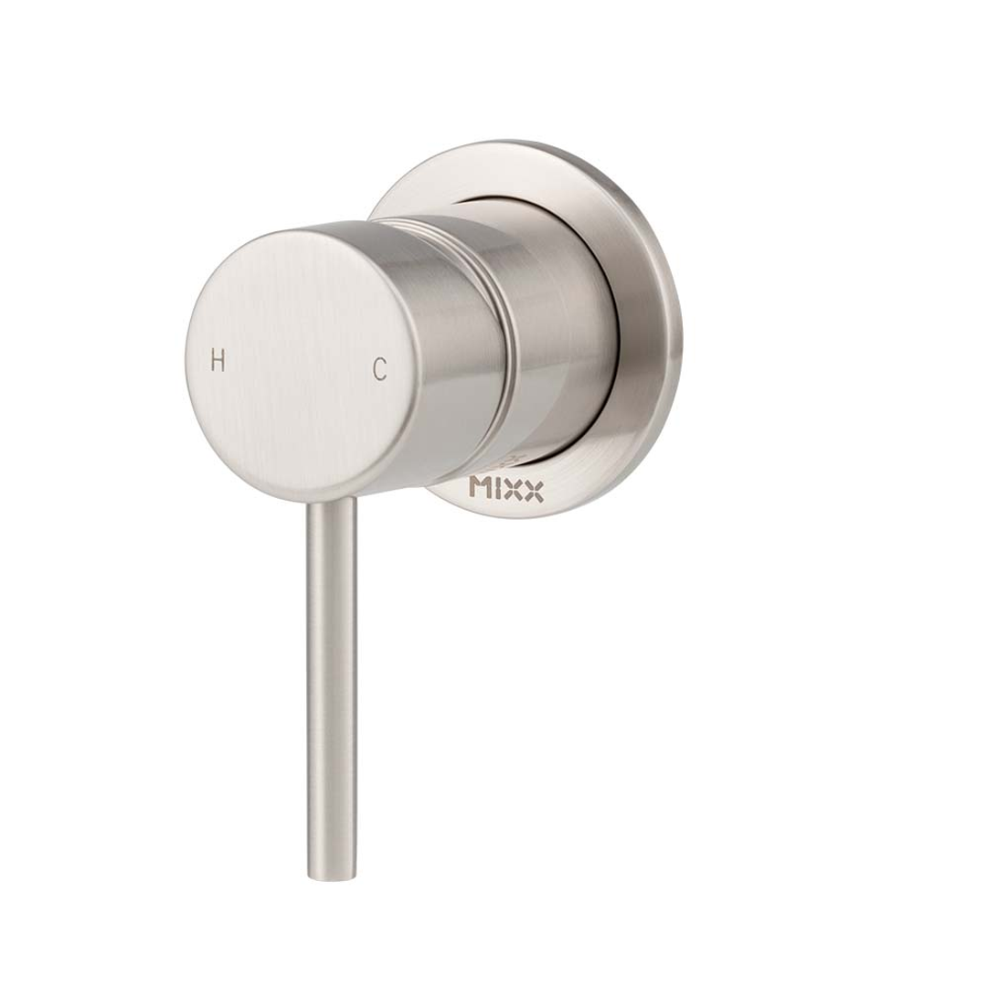 Brasshards Mixx Anise Shower Mixer Trim Kit (60Mm Backplate) Brushed Nickel