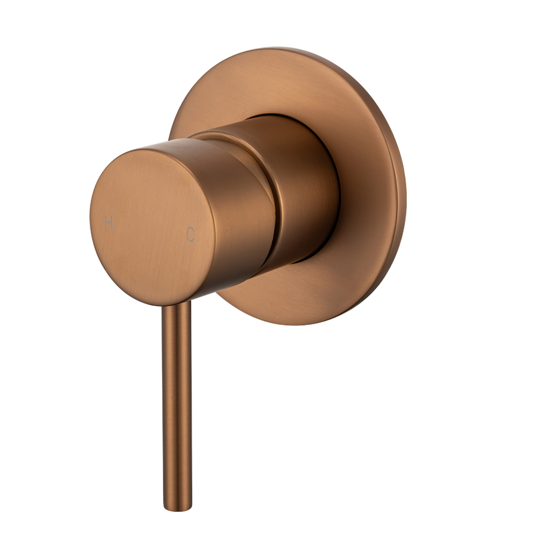Brasshards Mixx Anise Shower Mixer Trim Kit (80Mm Backplate) Brushed Bronze
