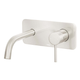 Brasshards Mixx Anise Wall Plate Mixer With 180Mm Spout Brushed Nickel Lead Free
