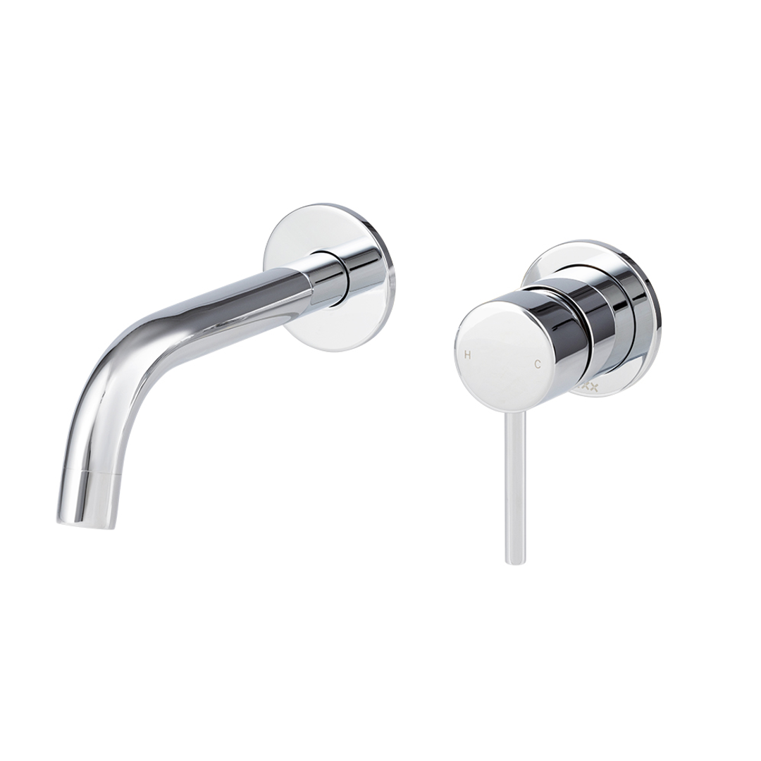 Brasshards Mixx Anise Dual Wall Plate Mixer Trim Kit Chrome Lead Free