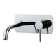 Brasshards Mixx Anise Wall Plate Mixer With 180Mm Spout Trim Kit Chrome Lead Free