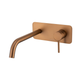 Brasshards Mixx Anise Wall Plate Mixer With 250Mm Spout Trim Kit Brushed Bronze Lead Free