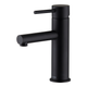Brasshards Mixx Anise Basin Mixer Straight Spout Matt Black Lead Free