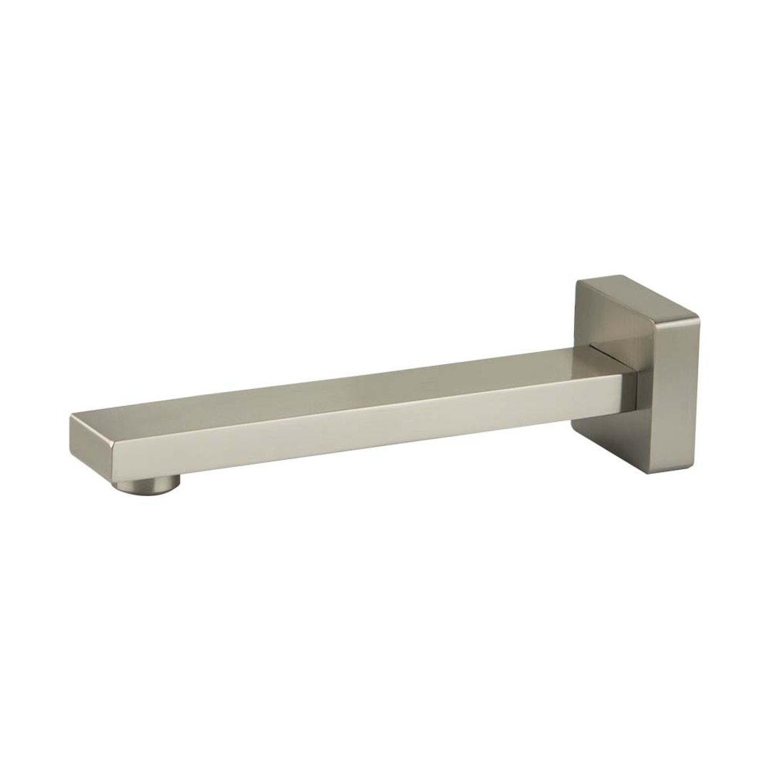 Brasshards Mixx Sage Bath Spout 200Mm Brushed Nickel Lead Free