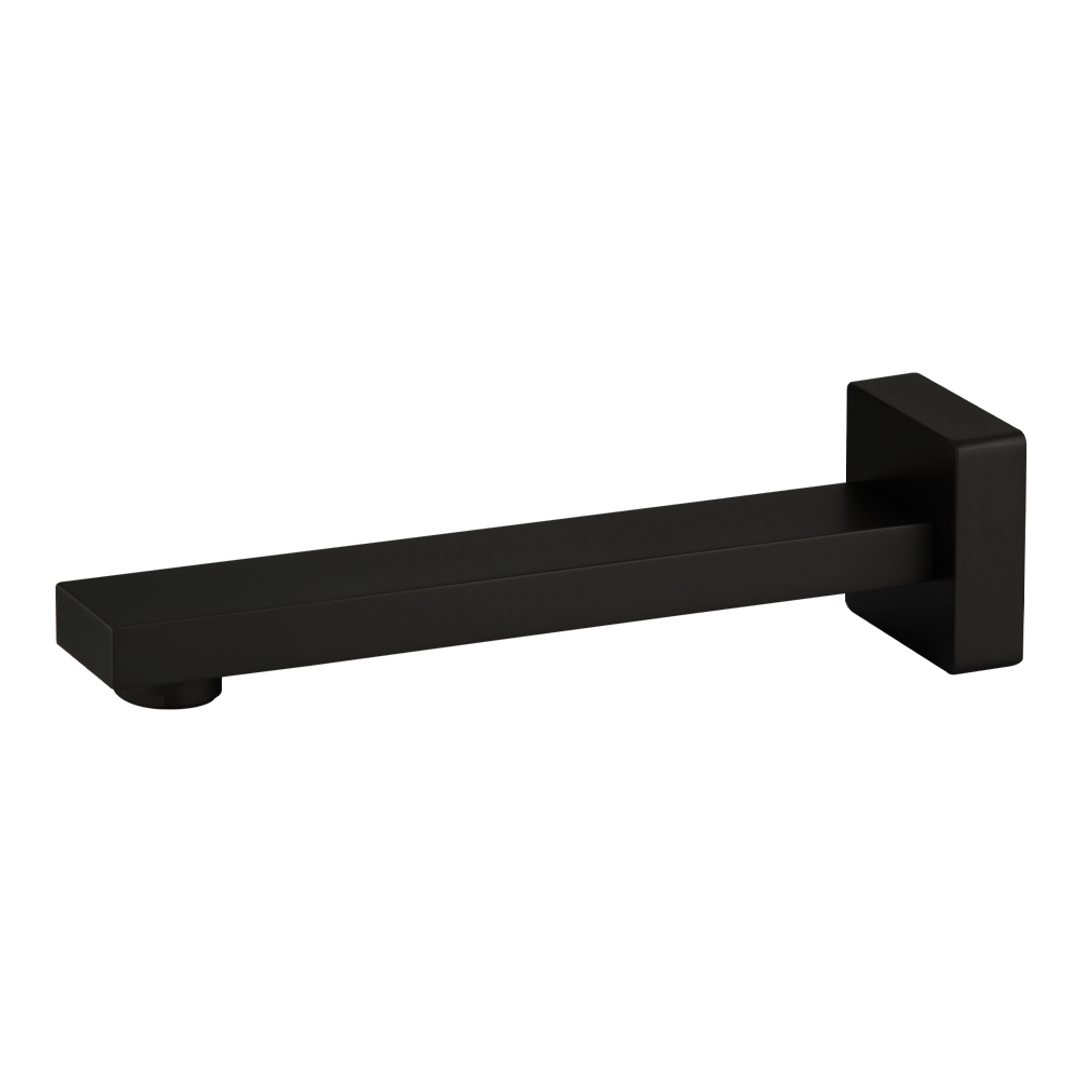 Brasshards Mixx Sage Wall Basin Spout 200Mm Matt Black Lead Free