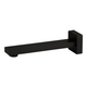 Brasshards Mixx Sage Wall Basin Spout 200Mm Matt Black Lead Free