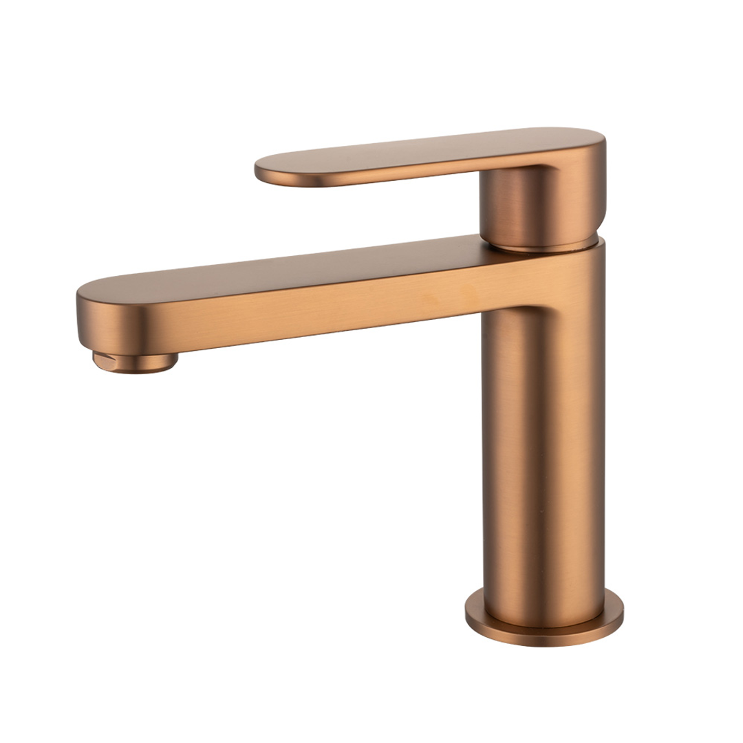 Brasshards Mixx Saffron Basin Mixer Brushed Bronze Lead Free