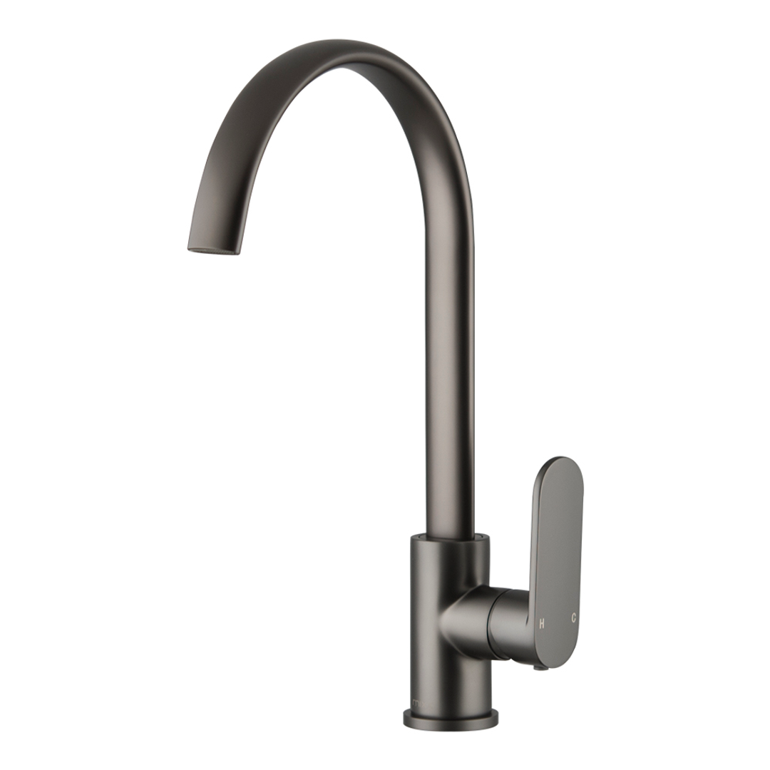 Brasshards Mixx Saffron Sink Mixer Gun Metal Lead Free
