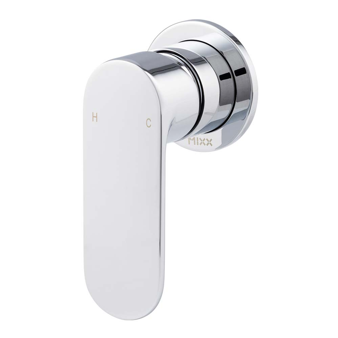 Brasshards Mixx Saffron Shower Mixer Trim Kit (60Mm Backplate) Chrome