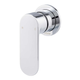 Brasshards Mixx Saffron Shower Mixer Trim Kit (60Mm Backplate) Chrome